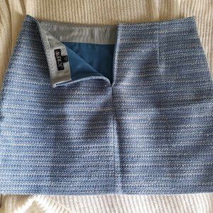 J. Crew Blue Sequin Mini-Skirt